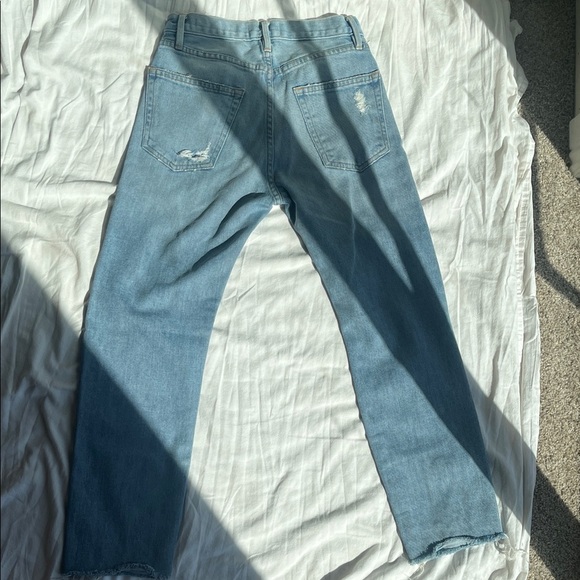 Frame Denim Le Original Light Blue Distressed Jeans - Picture 5 of 8